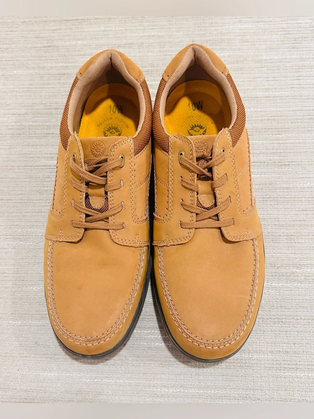 Earth Spirit Niles Men's Leather Oxford Shoes Brown Camo Accent Size 10 W